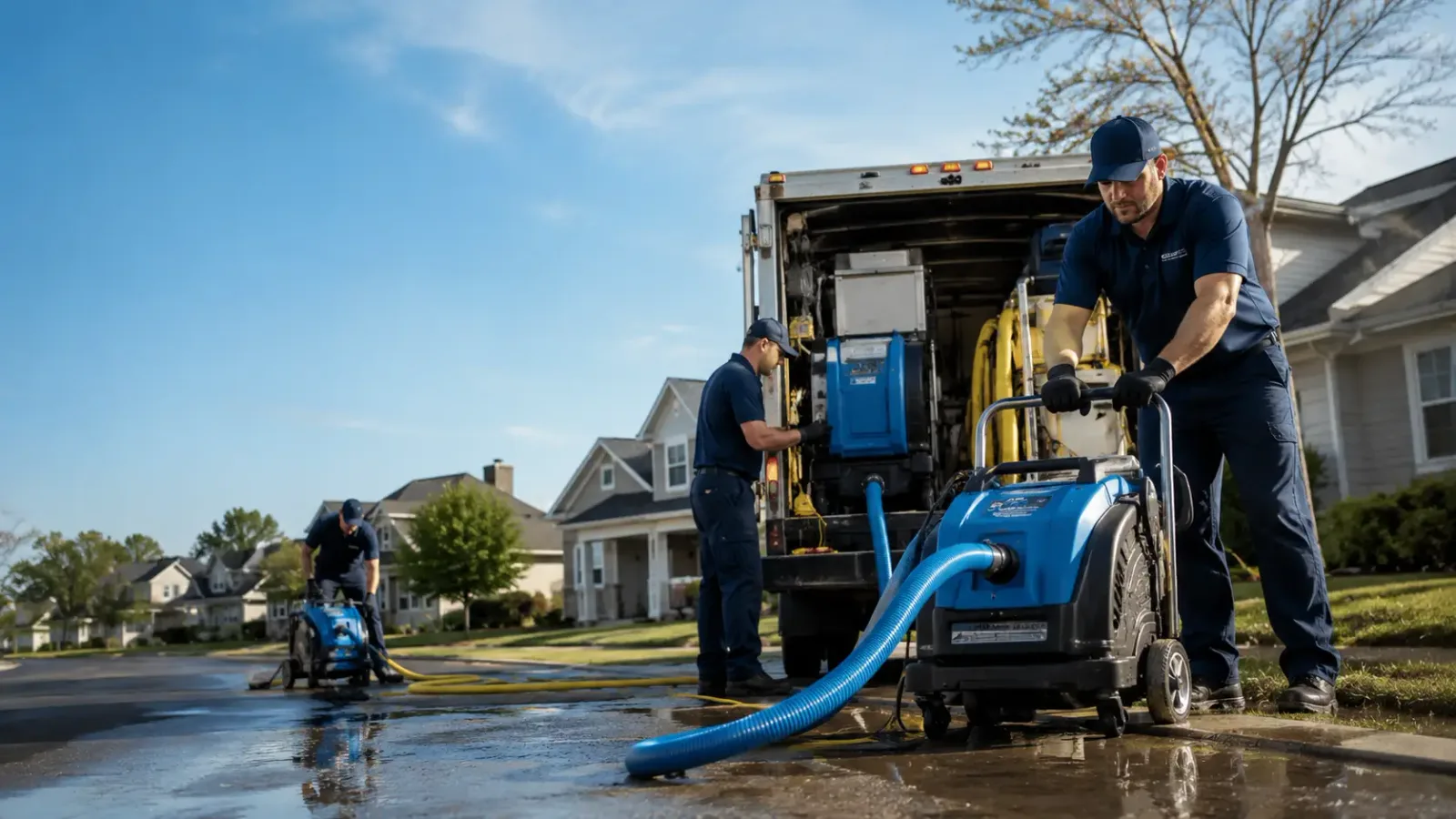 Flood Damage Cleanup in Naval Air Station Jrb, TX